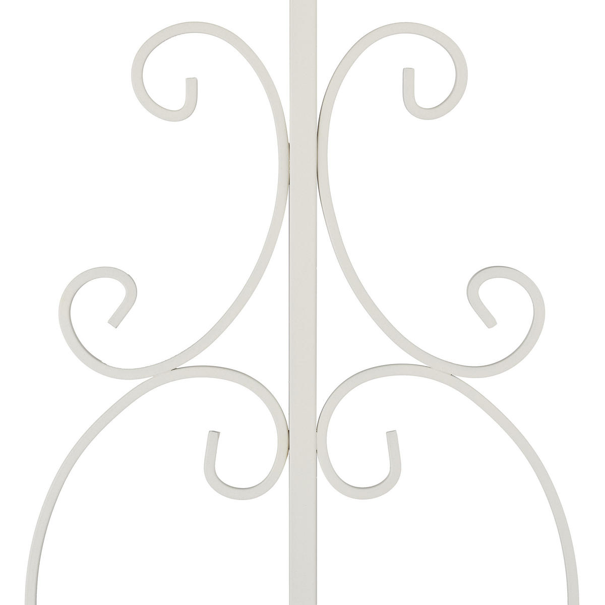 GARTENZAUN - Weiß, Metall (63.5/98.5cm) - Relaxdays