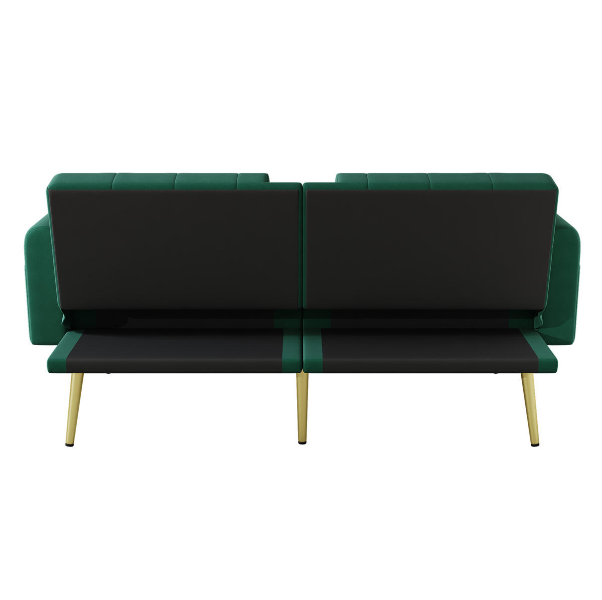 SCHLAFSOFA 175/80/73,5 cm in Grün – mit verstellbarer Rückenlehne - Grün, Textil (73.5/175/80cm) - BEAOK