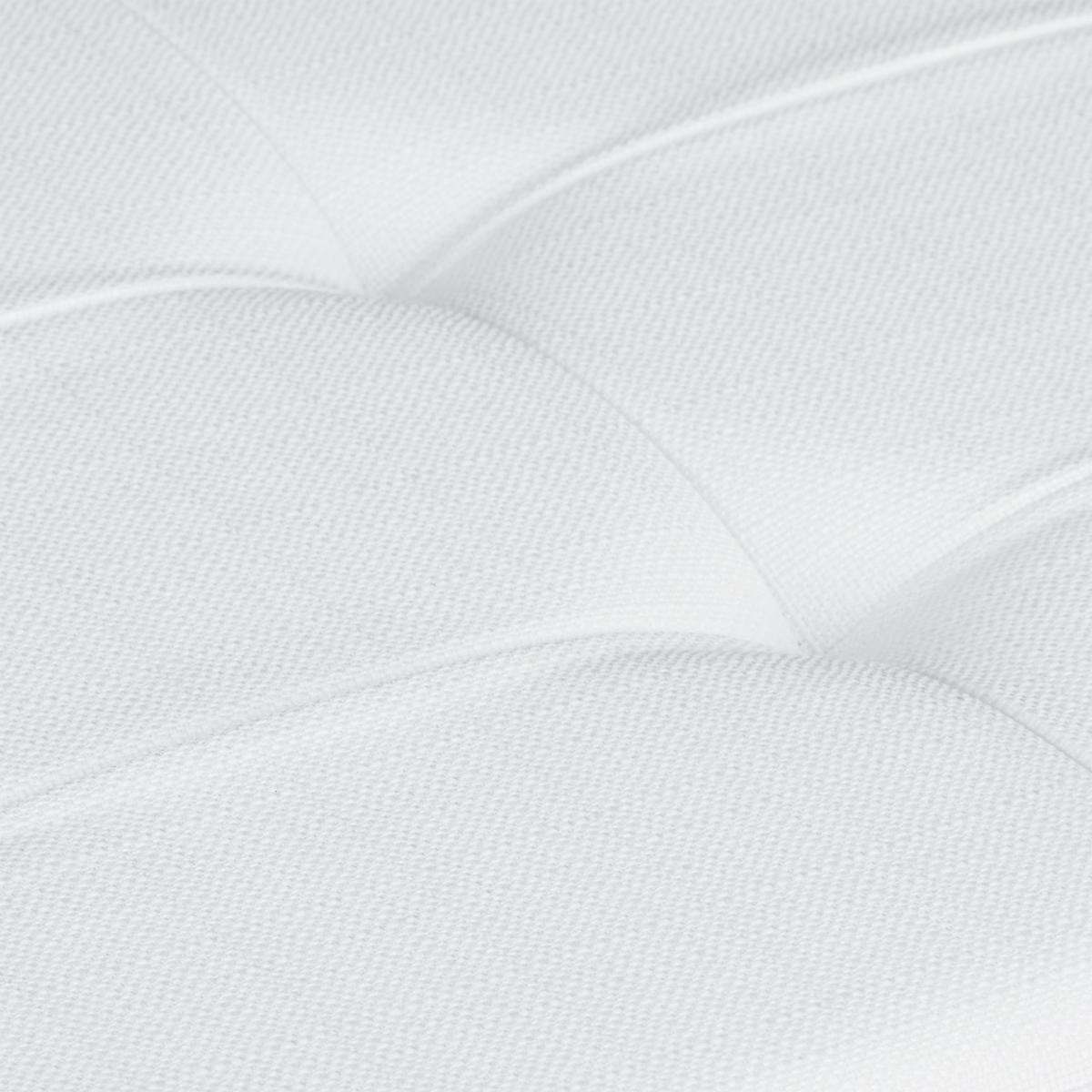 FALTBARE Sitzbank - Weiß, Holzwerkstoff/Textil (38/38/114cm) - Relaxdays