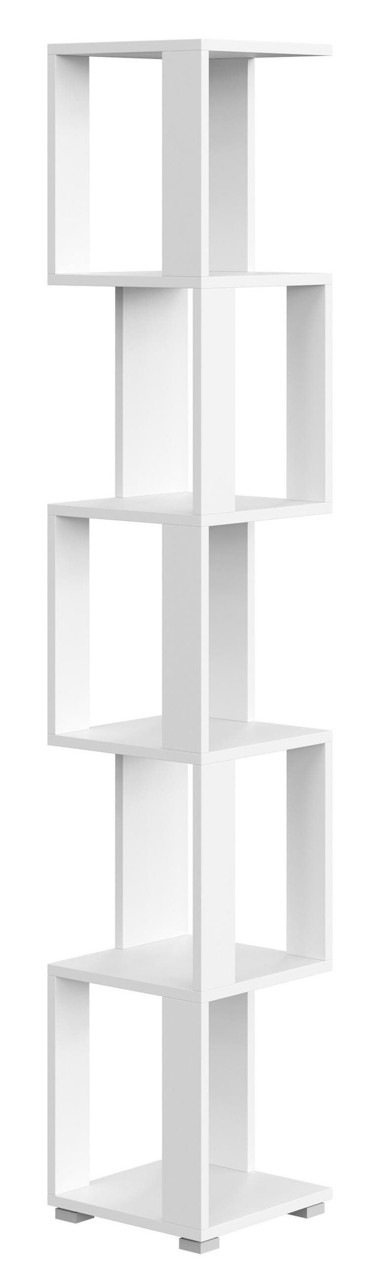 BÜCHERREGAL Weiß 29/168/29 - Weiß, Holzwerkstoff (29/168/29cm) - RAUMHIRSCH FURNITURE