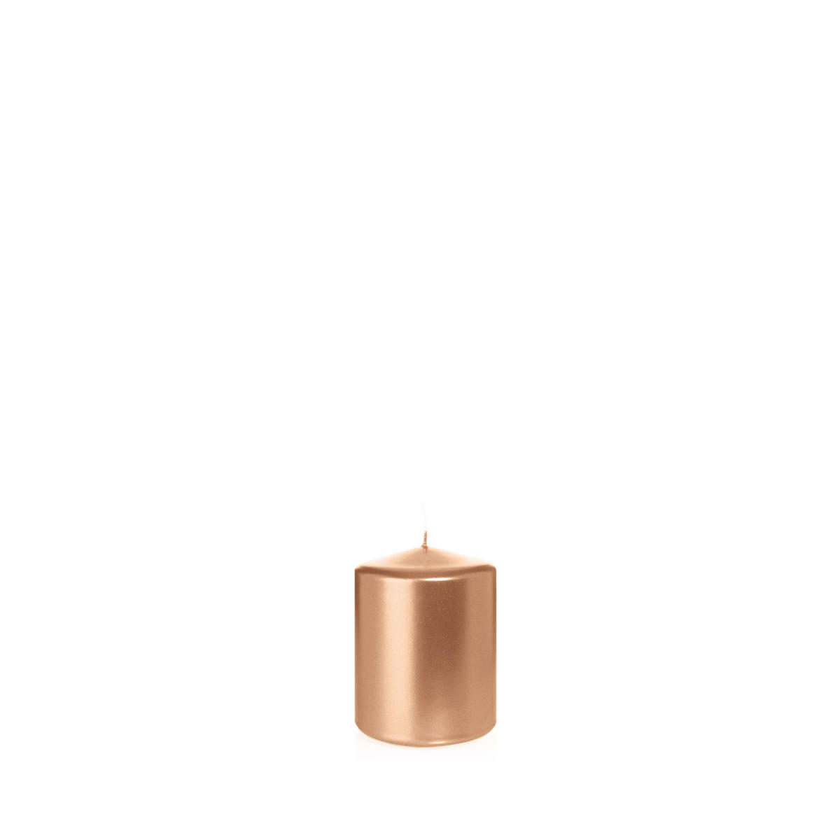 STUMPENKERZEN Rosegold Ø 78 x 100 mm, 8 Stück - Roségold, Paraffin (8/10cm) - Wiedemann Kerzen