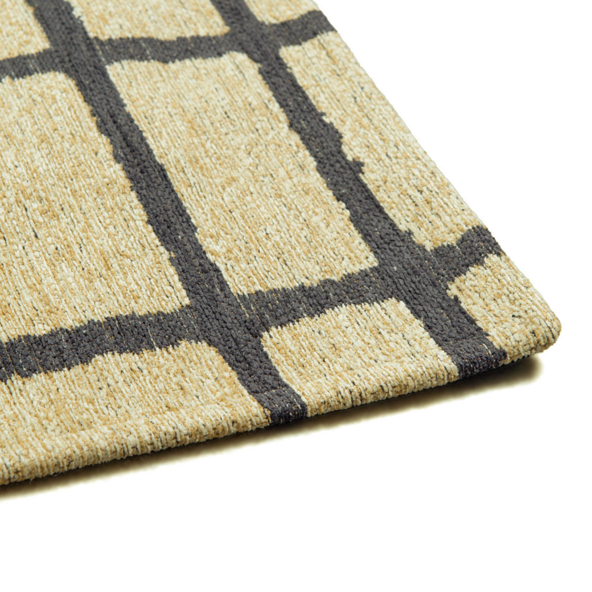 TEPPICH Caro Creamy Black 170/240 cm - Grau, Textil (170/240cm) - Lola&Moi
