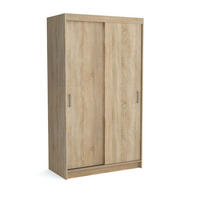 SCHWEBETÜRENSCHRANK NICOLA 120/215/60 cm 2-türig mit Spiegel Sonoma Eiche - Sonoma Eiche, Holzwerkstoff (120/215/60cm) - MASSENO