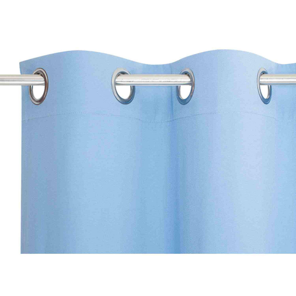 BLICKDICHTER ÖSENVORHANG Dove Signature - Hellblau, Textil (140/0.5/245cm) - Tom Tailor