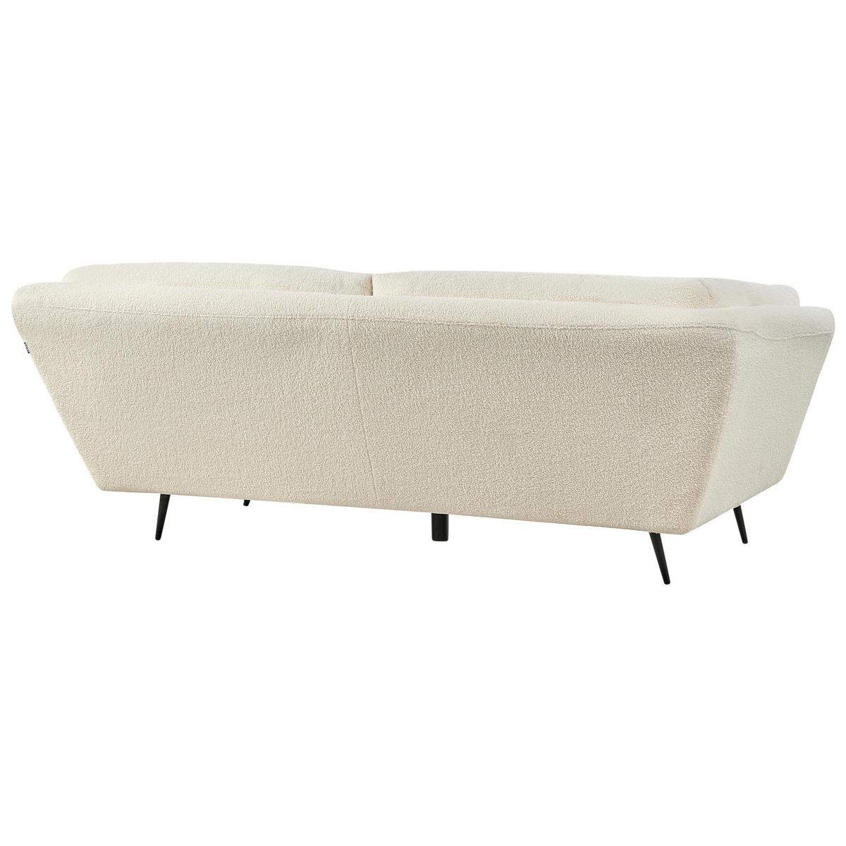 POHOVKA 3-místná Bouclé Bílá Lenvik - bílá, textil (210/75/90cm) - Beliani