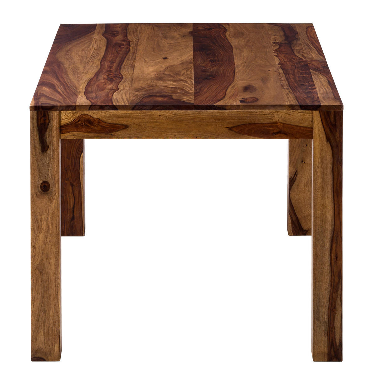 ESSTISCH - Sheesham massiv - Sheeshamfarben, Holz (90/140/76cm) - home24