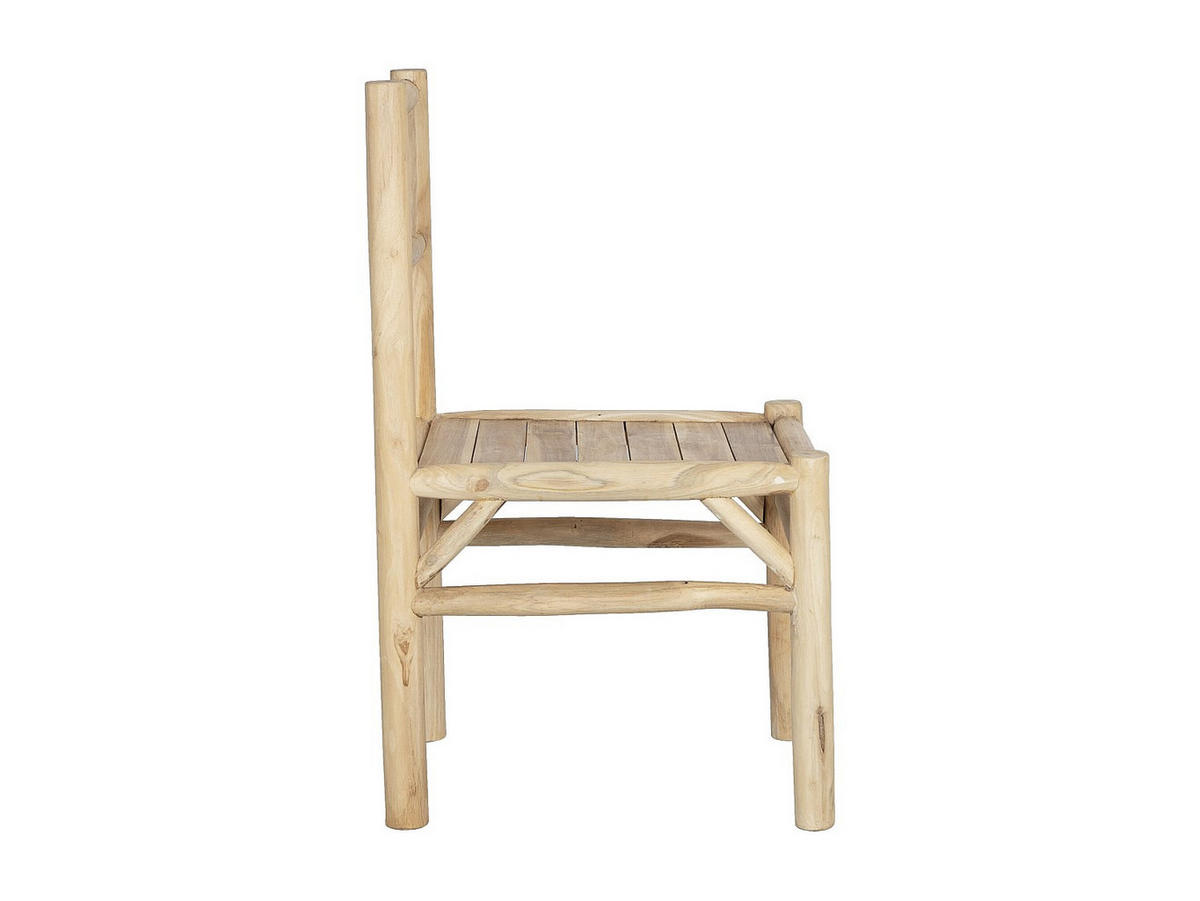 GARTENSTUHL - 45 cm x 54 cm - Holz, Platte - Naturfarben Hell - TULUM - Naturfarben, Holz (45/90/54cm) - Vente-Unique