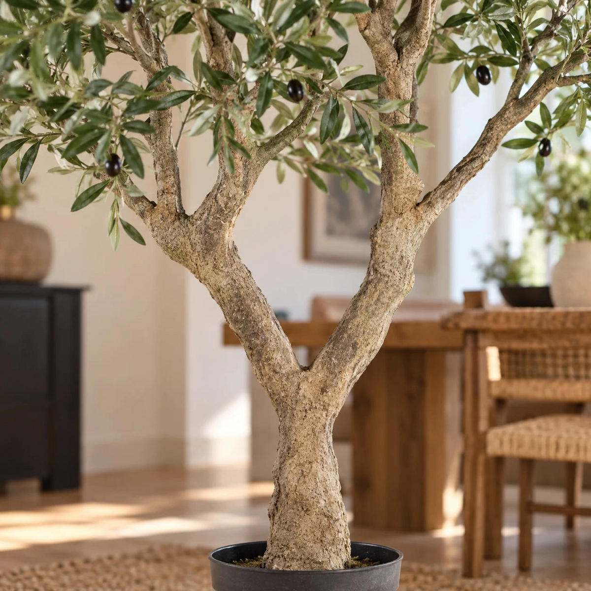KUNSTBAUM Künstlicher Olivenbaum - Mars 250 cm - Grün, Kunststoff (250cm) - Emerald