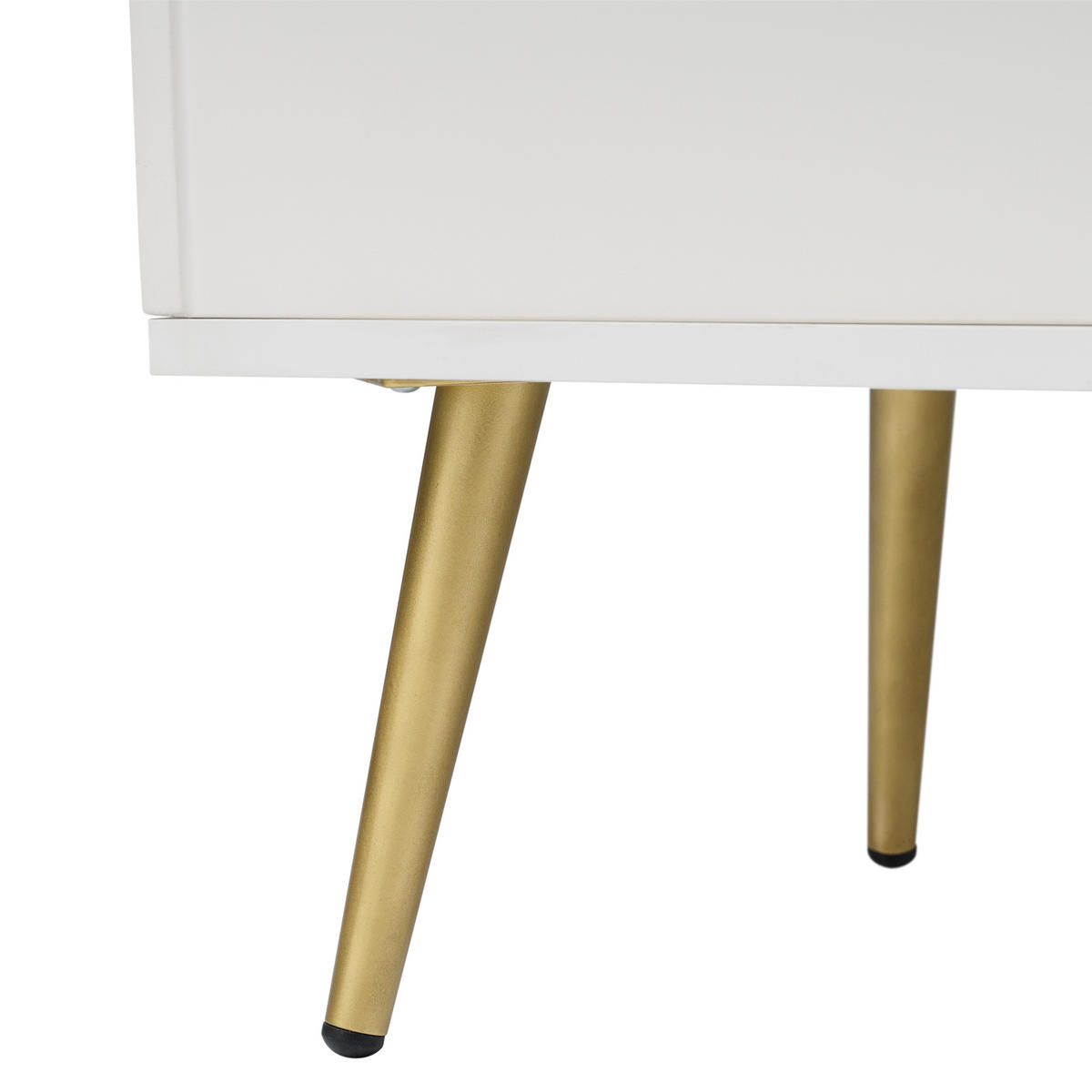 KOMMODE Creme-Weiß 140/40/84 cm 2 Türen 3 Schubladen - Creme, Holz (140/40/84cm) - PANGIVO