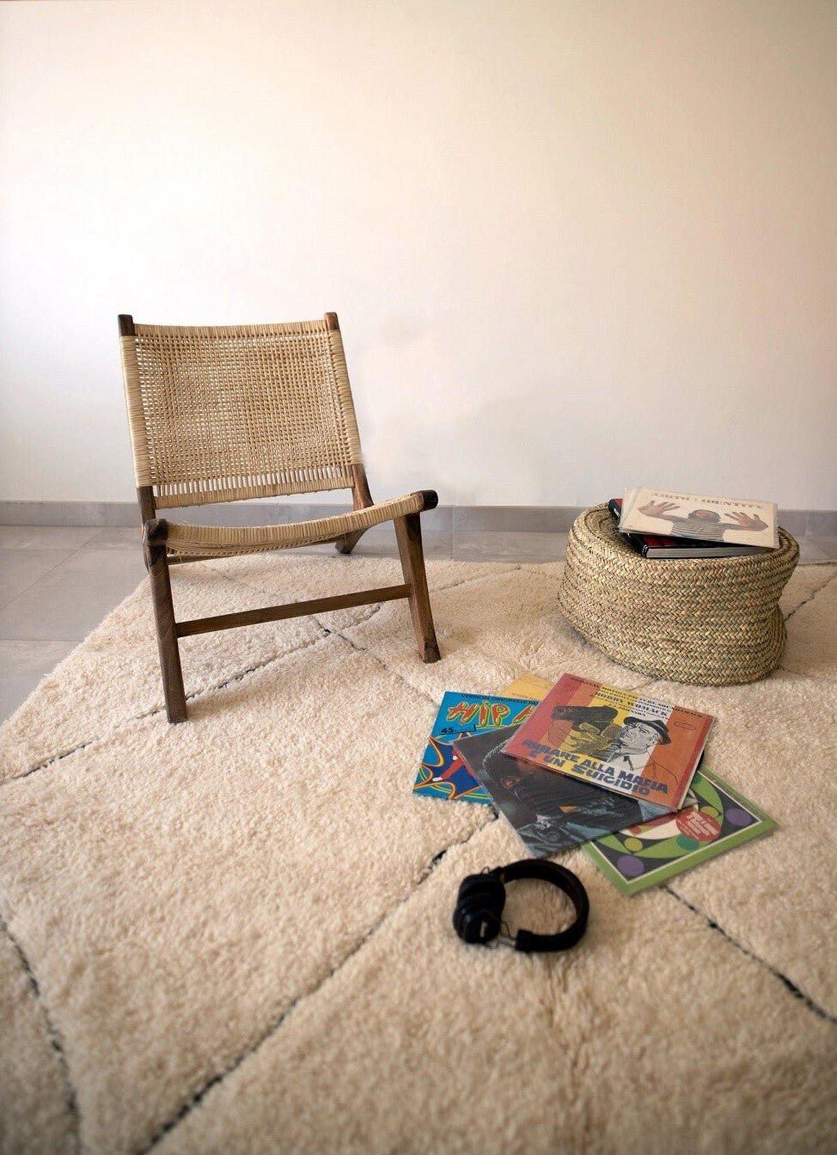 BERBERTEPPICH marokkanisch schwarz weiß Menara beige - Beige, Naturmaterialien (250/350cm) - AFK Living