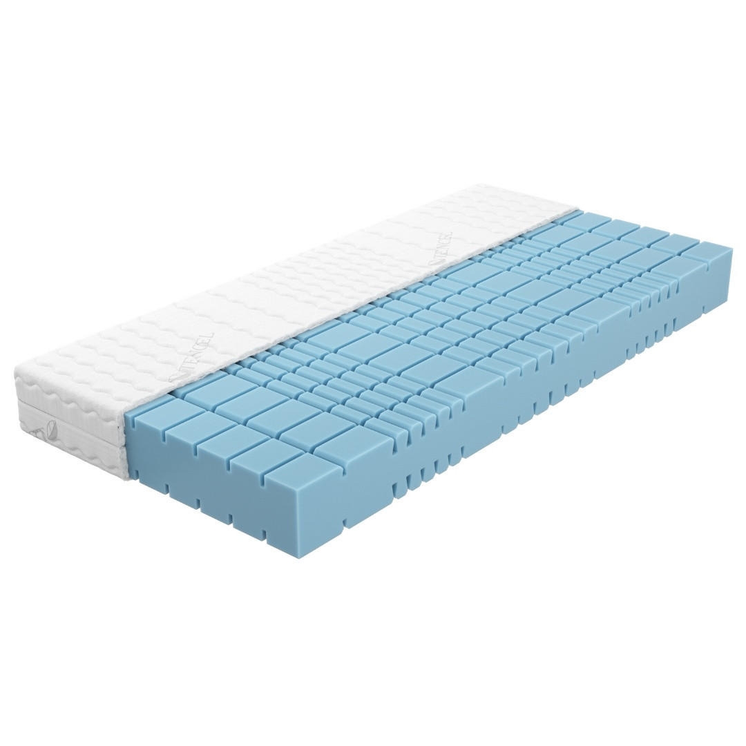 KALTSCHAUMMATRATZE 180/200 cm H4 - 19cm Höhe & Tencel Bezug - Weiß, Textil (180/200cm) - AM Qualitätsmatratzen