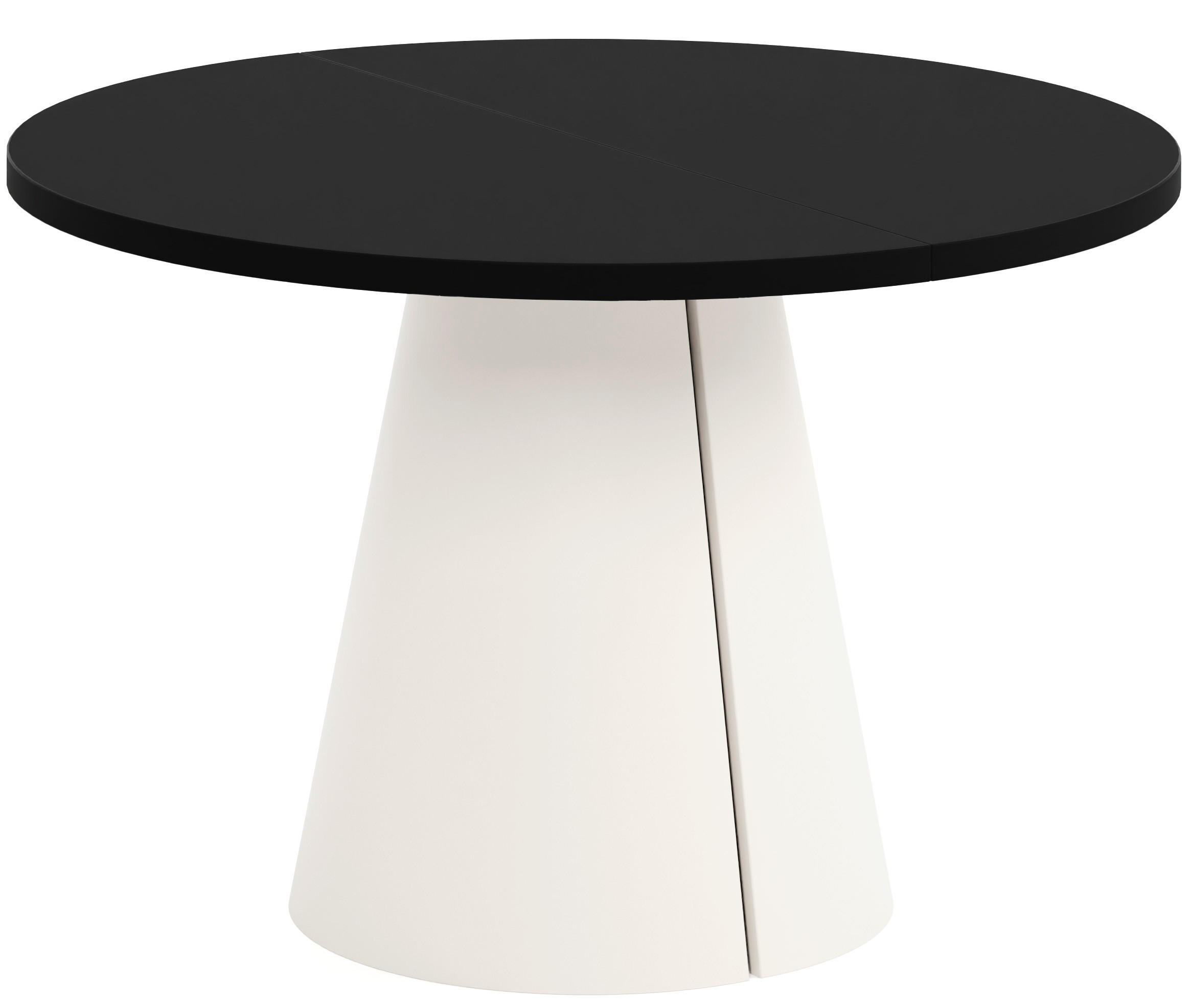 TISCH Kaschmir ALMA Ausziehbar 120/196 cm - Kaschmir/Schwarz, Holzwerkstoff (2/120/76cm) - Sepro Meble