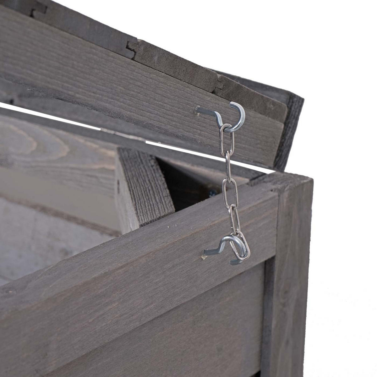 MÜLLTONNENBOX XL 3er-/6er HxBxT 126x237,5x98cm Anthrazit-Grau Holz - Anthrazit, Holz (237.5/126/98cm) - PROREGAL