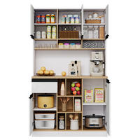 BUFFET 105/45/185 cm aus MDF mit Hochglanzfronten und verstellbaren Einlegeböden Weiß - Weiß, Holzwerkstoff (105/185/45cm) - Modenvie
