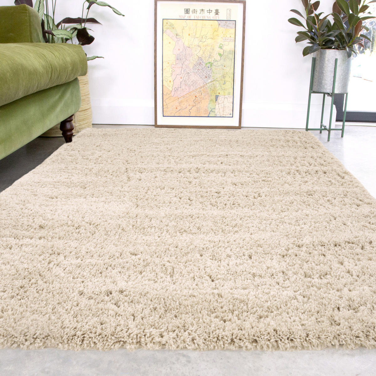 HOCHFLORTEPPICH Beige - Beige, Naturmaterialien/Textil (60/240cm) - Kukoon Rugs