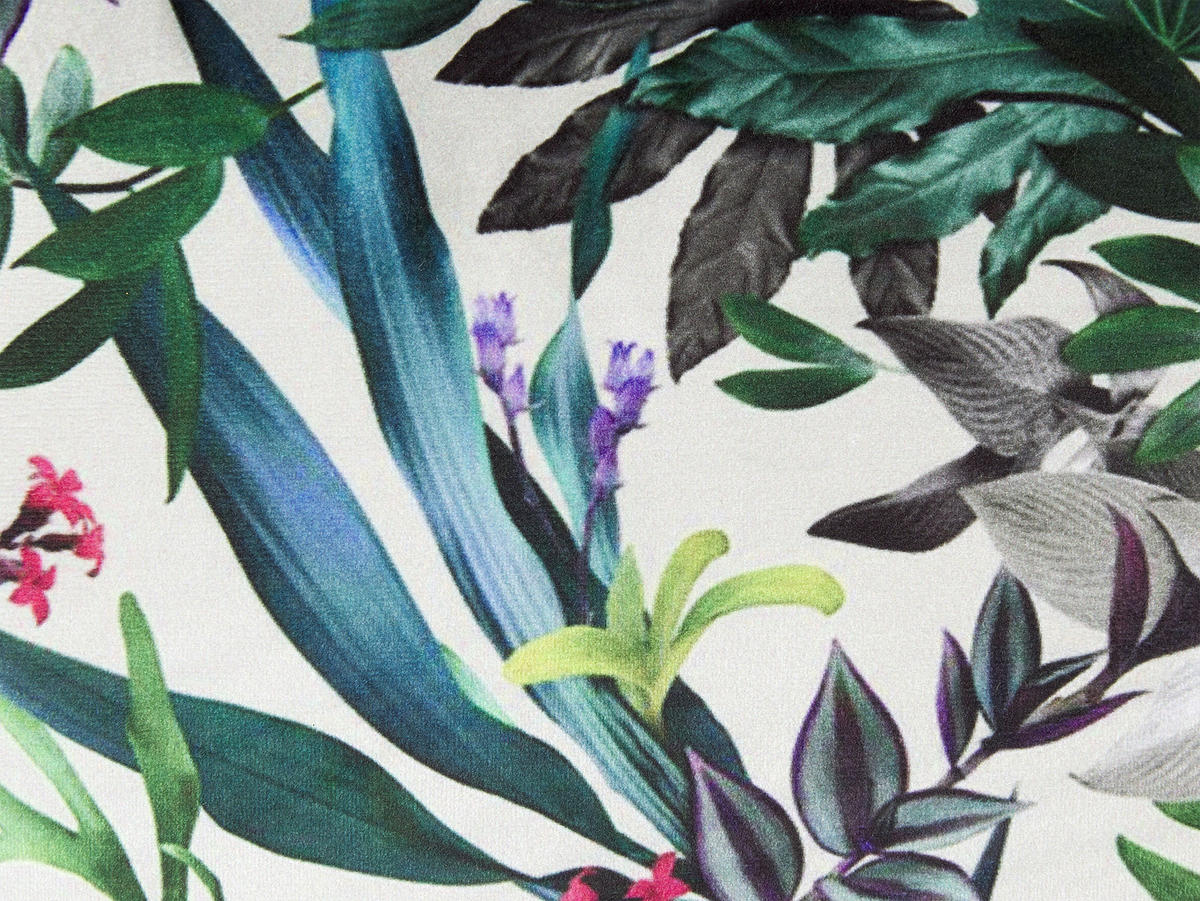 DEKOKISSEN Grün 45/45 cm Gasteria - Grün, Textil (45/45cm) - Beliani