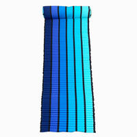 STRANDMATRAZE Happy Blue 60x180 - Blau, Textil (60/180cm) - LE COMPTOIR DE LA PLAGE
