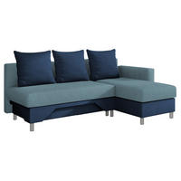 ECKSOFA Tom, Seite: Rechts - Blau, Holz/Kunststoff (215/133cm) - MIRJAN24