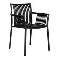 GARTENSTUHL schwarz - Schwarz, Holzwerkstoff (57/83/60cm) - ebuy24