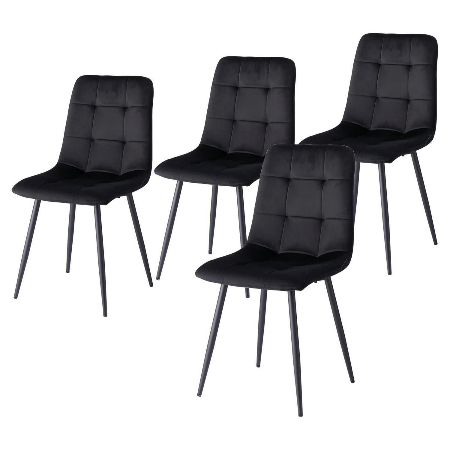 XXXLutz Esszimmerstuhl Schwarz 43x89.5x44 cm