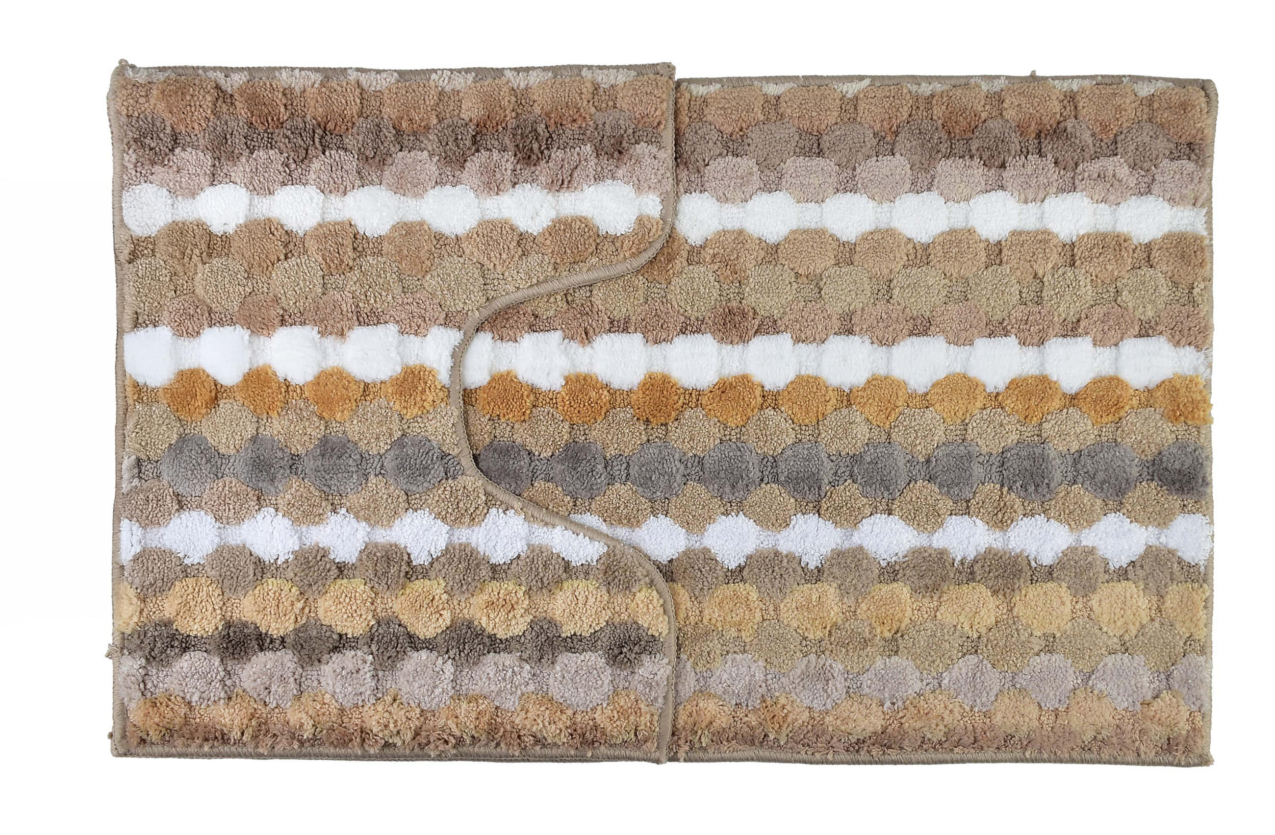 BADTEPPICH Zac Beige 90/50/2 cm Textilien - Beige, Textil (50/90cm) - Mondex
