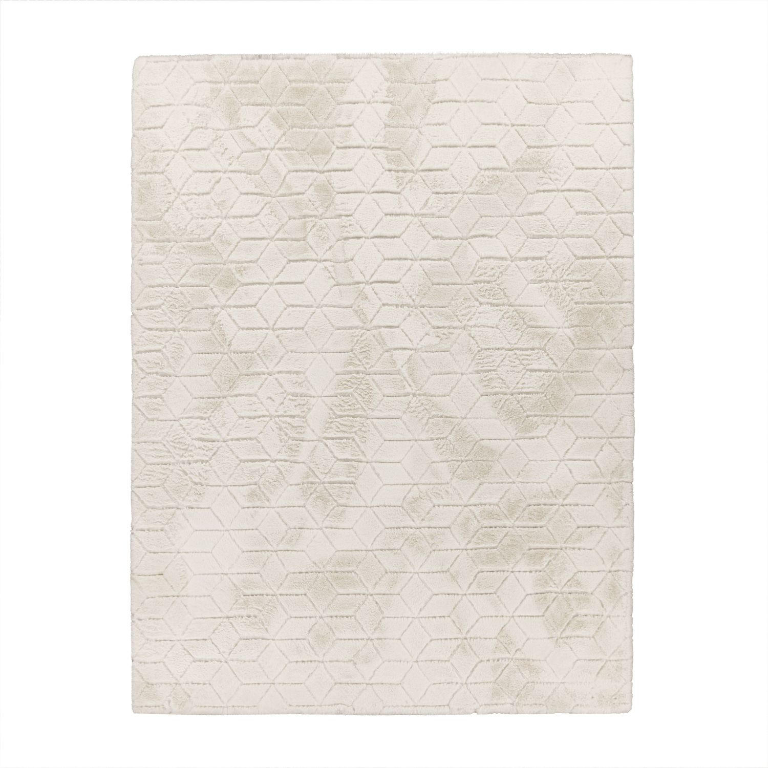 HOCHFLORTEPPICH Skandinavisch Creme 120 x 160 cm - Creme, Kunststoff (120/160cm) - TT Home