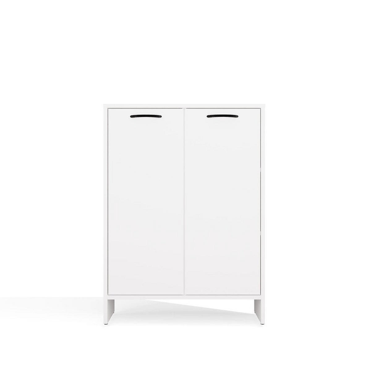 BADEZIMMERSCHRANK Kato - Weiß, Holzwerkstoff (66/90/30cm) - kommodly