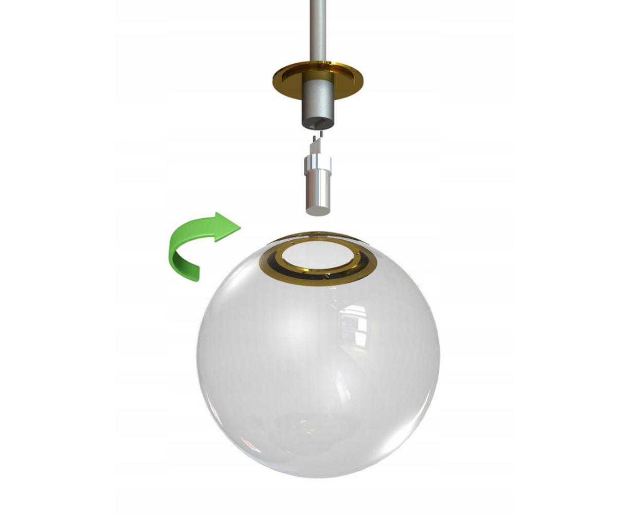 PENDELLEUCHTE ECRU II - Beige/Goldfarben, Glas/Metall (32/14/100cm) - kiki design
