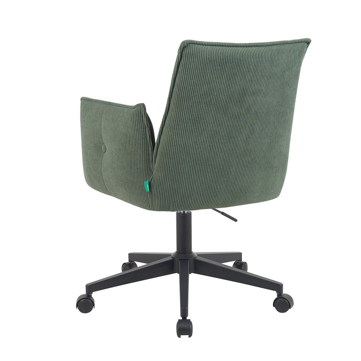 BÜROSTUHL Mika-Malu - Schwarz/Grün, Textil/Metall (60/85/63cm) - DUBI Möbel