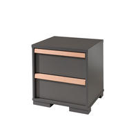 NACHTTISCH LONDON Grau 49x40x49 cm - Grau, Holzwerkstoff (49/49/40cm) - FURNLUX