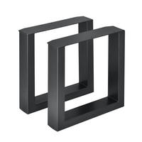 SADA STOLOVÝCH NOH 2 KS. Makers - černá, kov (40/43/8cm) - [en.casa]