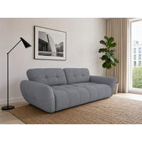 BIGSOFA Vannes Chenille Grau 272/134/68 cm - Blaugrau, Kunststoff/Textil (272/68/134cm) - foamnova