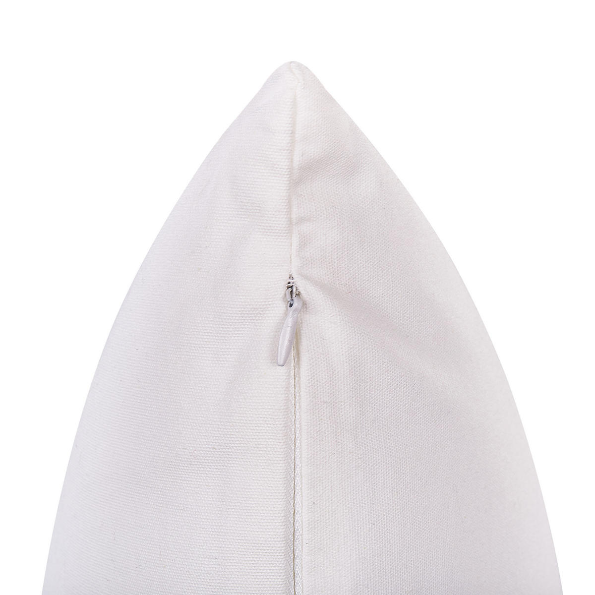 DEKOKISSEN 2er-Set Weiß 45/45 cm Phlox - Weiß, Naturmaterialen/Textil (45/45cm) - Beliani