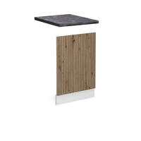 FRONTBLENDE R-Line Artisan-Eiche 45 cm, AP Anthrazit - Weiß/Eiche Artisan, Holzwerkstoff (45/57.2/1.6cm) - Vicco