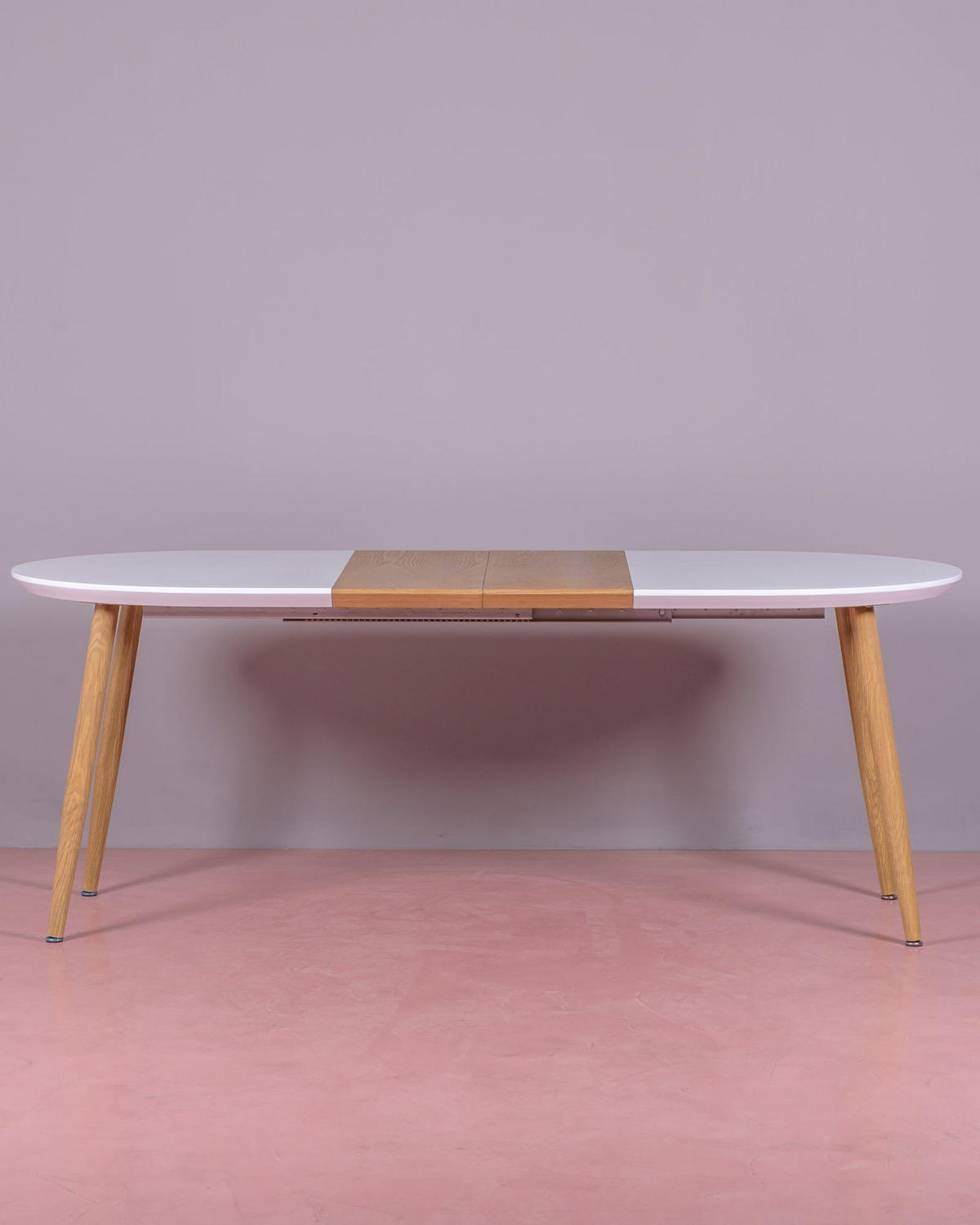 ESSTISCH Ausziehbar Oval Weiß 90/140/75 cm - Weiß, Holz (90/140/75cm) - Nest Dream