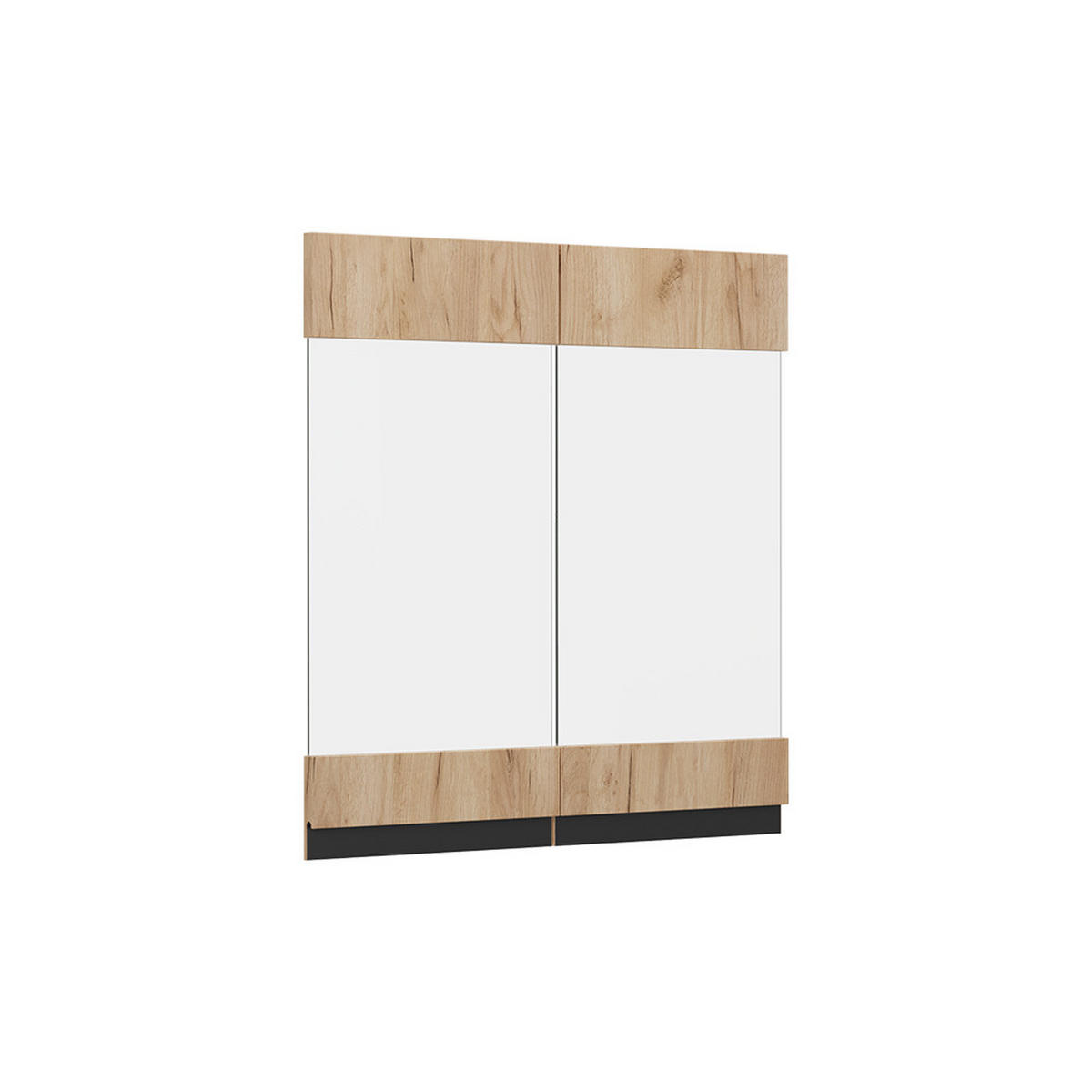 KÜCHENFRONT R-Line Goldkraft Eiche 59.2 x 59 cm Möbelfront für den Hängeglasschrank - Honigeiche, Holzwerkstoff (59.2/59/1.6cm) - Vicco