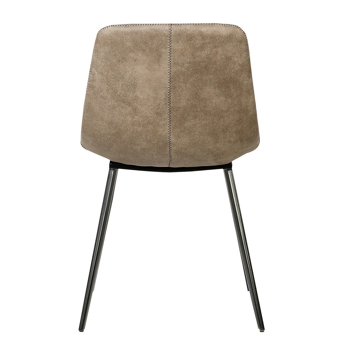 BARSTUHL - Stahl, 2er-Set - Cappuccino, Textil (48/77/60cm) - home24