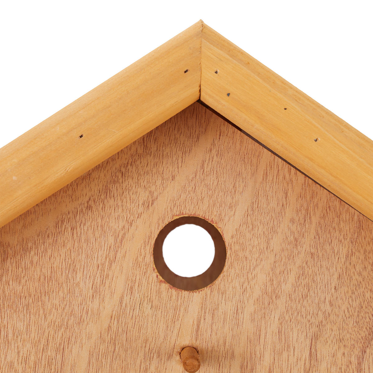 VOGELFUTTERHAUS - Orange, Holz (66/137/59cm) - Relaxdays