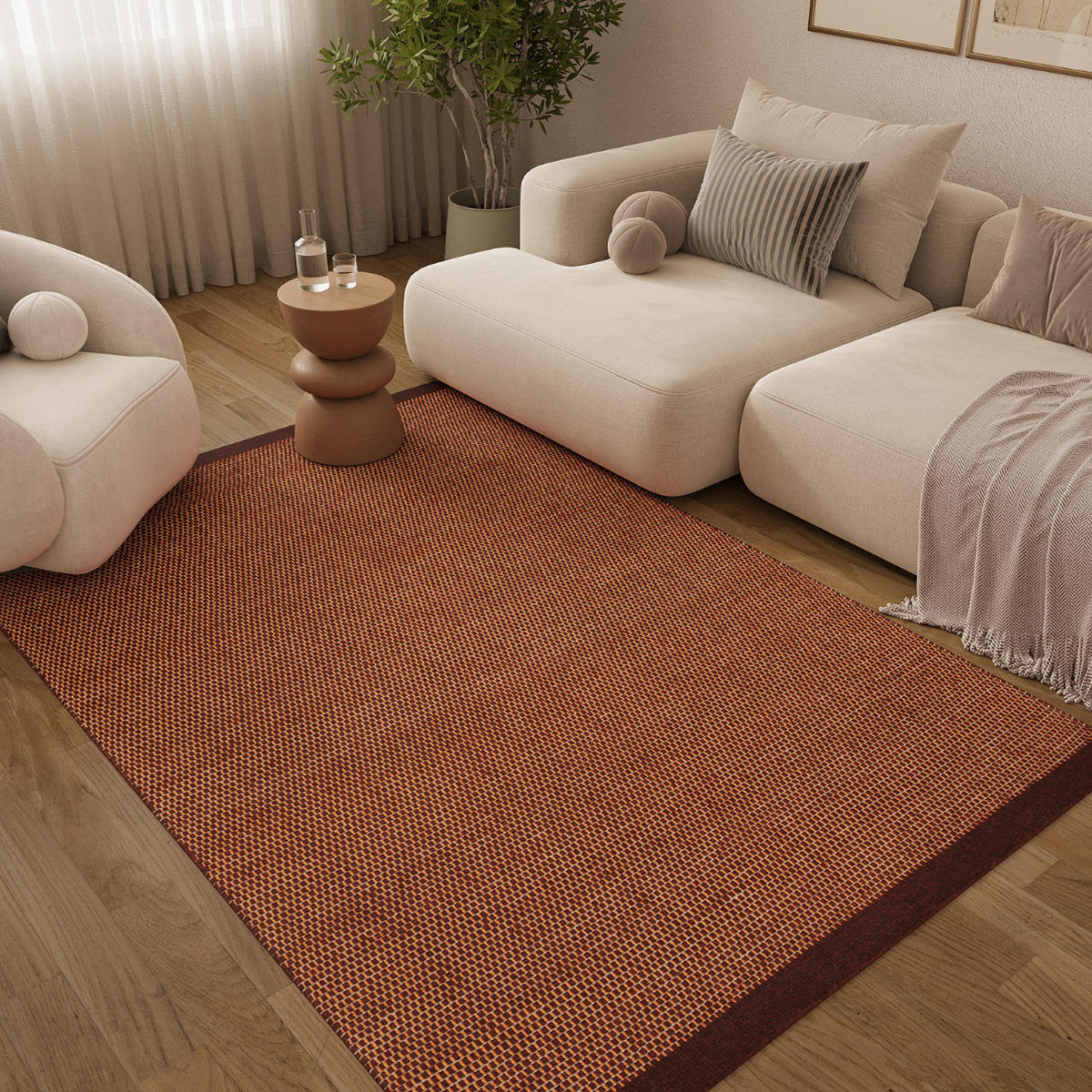 TEPPICH LONI Braun 120/170 cm - Braun, Textil (120/170cm) - Tapiso