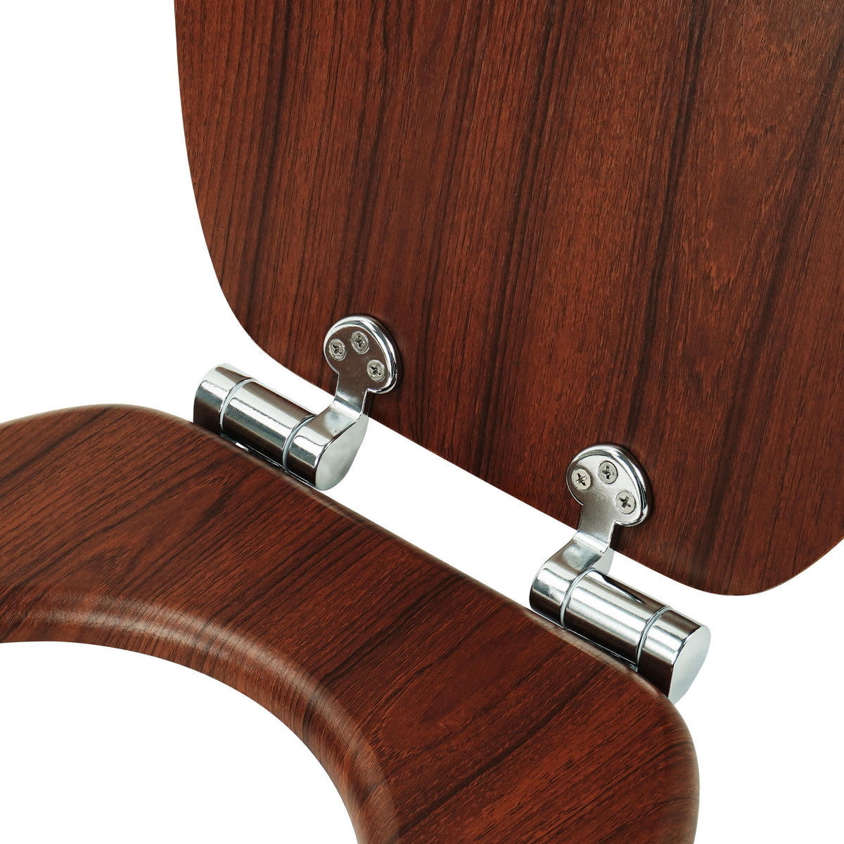 TOILETTENDECKEL - Braun, Holzwerkstoff/Kunststoff (37.5/5.5/43.5cm) - Relaxdays