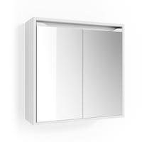 BADSPIEGELSCHRANK Ruben Weiß 60 x 60 cm - Weiß, Holzwerkstoff (60/60/20cm) - Vicco