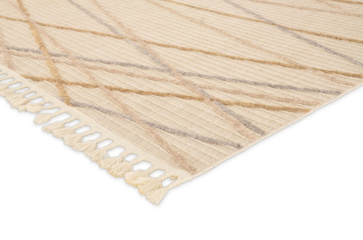 FLACHGEWEBE-TEPPICH Capo Creme/Beige 200x290 cm - Multicolor, Textil (200/290cm) - Vercai Rugs