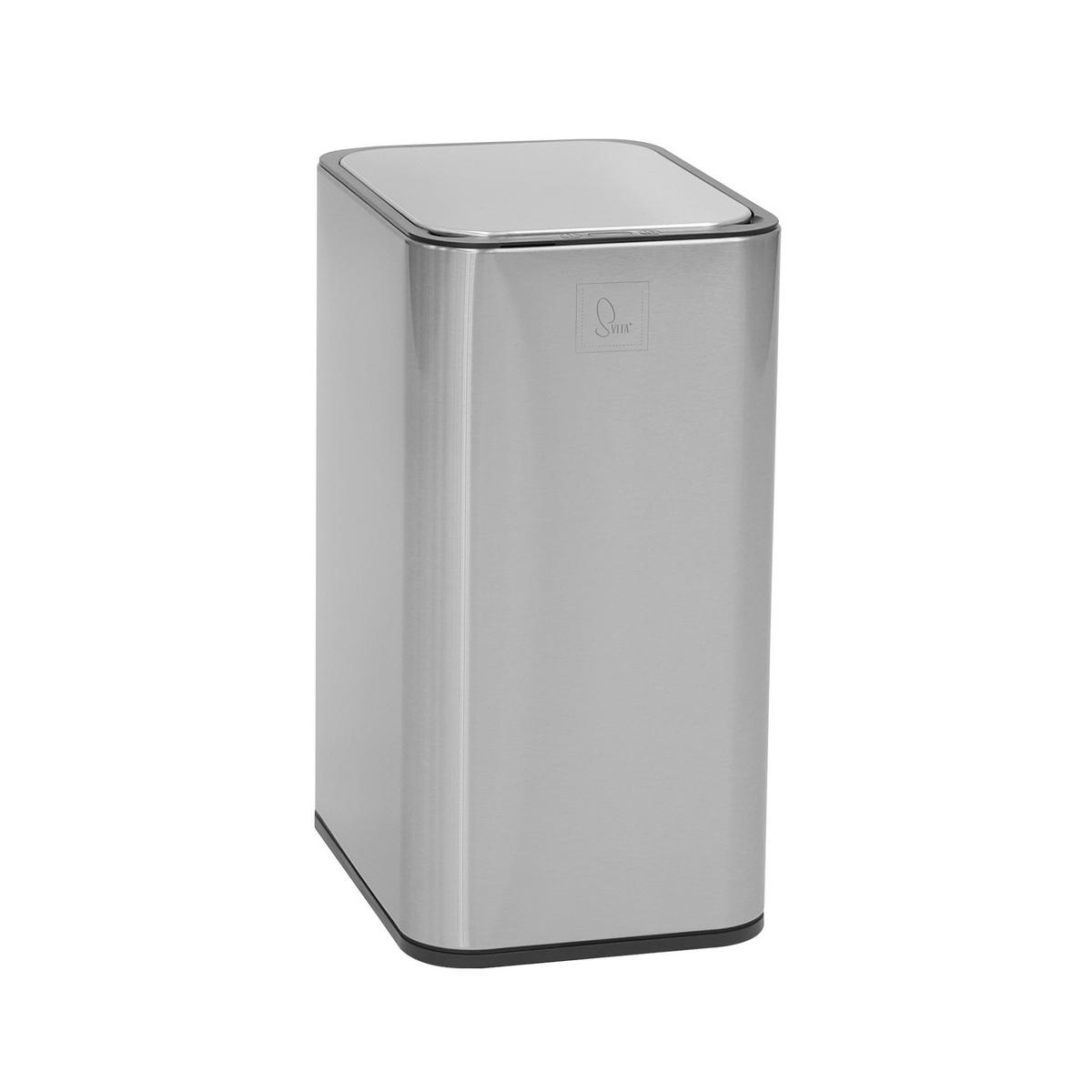 SENSORMÜLLEIMER SE13L - Silberfarben, Metall (21/40/29cm) - SVITA