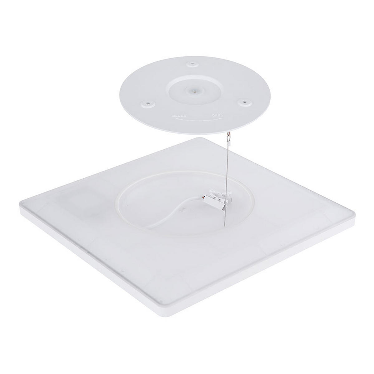 LED DECKENLEUCHTE SAPANA Weiß Kunststoff - Weiß, Kunststoff (29.4/29.4/2.5cm) - Globo Lighting