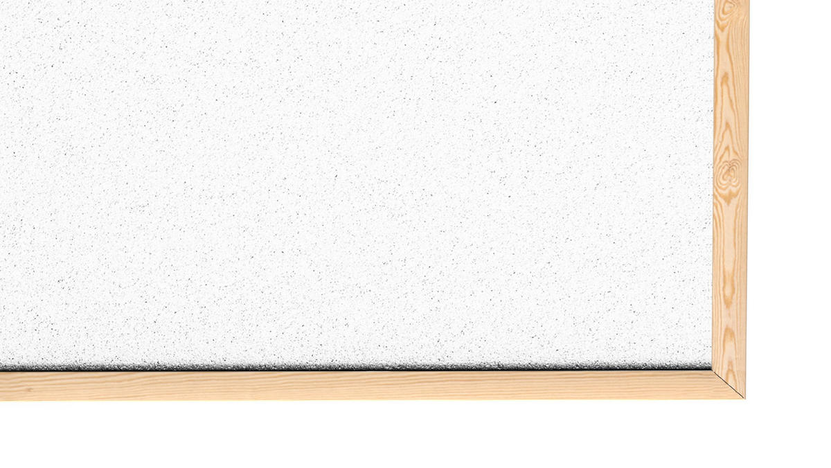WEISS Pinnwand mit Holz Rahmen 90x60cm - Weiß, Holz (90/60/1.5cm) - ALLboards