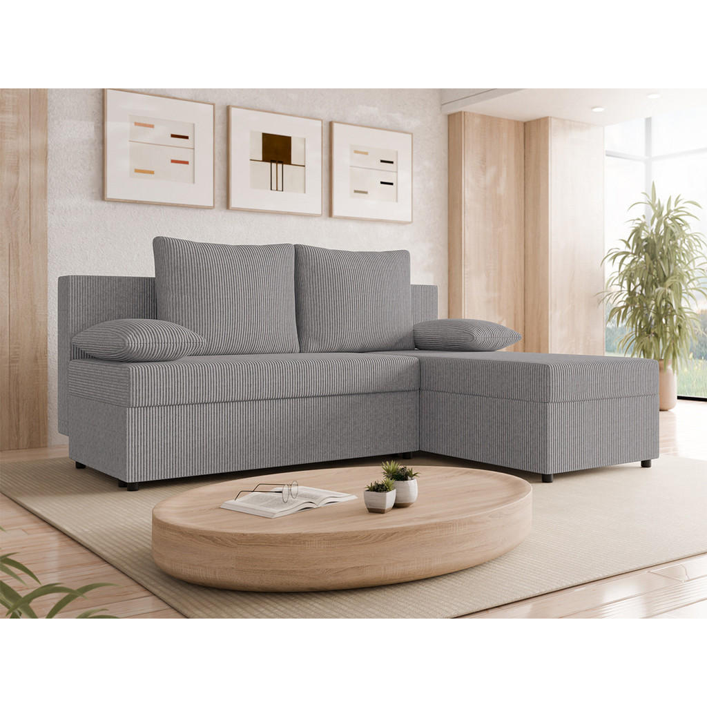 Thumbnail - Mirjan24 Ecksofa, Natur, Textil, Kiefer, 4-Sitzer, L-Form,L-Form, 197x145 cm, Wohnzimmer, Sofas & Couches, Wohnlandschaf...
