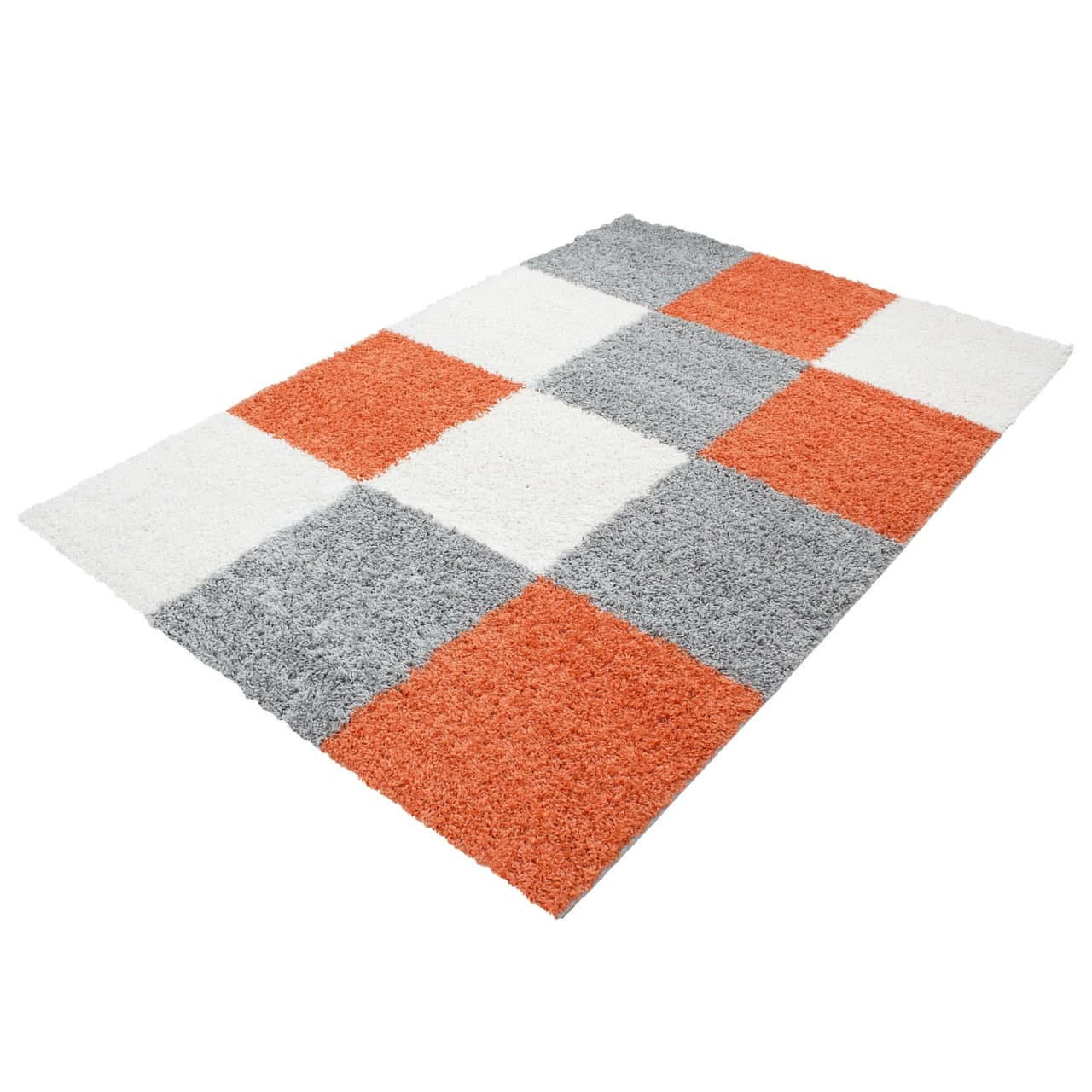 Thumbnail - Kadima Design Teppich, Terra cotta, Textil, Kariert, Rechteckig, 80x150 cm, pflegeleicht, Teppiche & Böden, Teppiche, Ho...