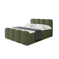 BOXBETT mit Matratze H4 - NINA-Z - 160x200 cm Grün - Dunkelgrün, Holzwerkstoff (160/200cm) - ALTDECOR