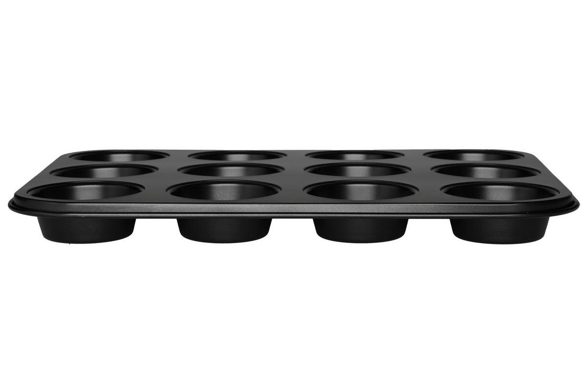 MUFFINFORM Ø 6,5 cm - Schwarz, Metall (27/3/36cm)