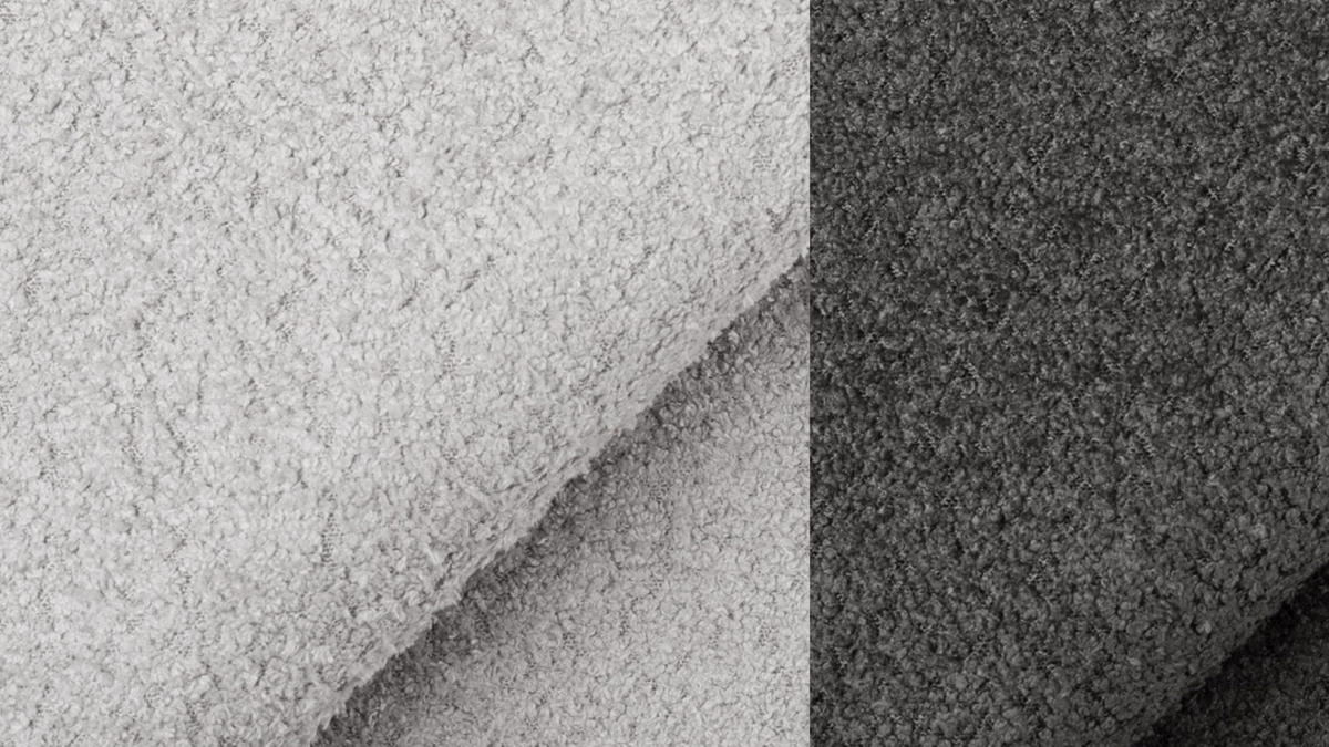 SOFA CALME 2,5-Sitzer, hellgrau - Hellgrau, Holz/Textil (199/92/108cm) - Courtois Laville